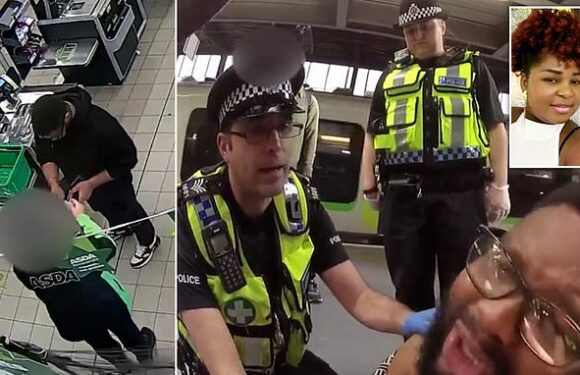 The moment ex-soldier who murdered his wife buys new knives at Asda