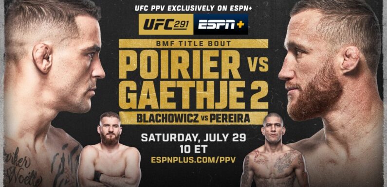 UFC 291: How to Watch Dustin Poirier vs. Justin Gaethje Online