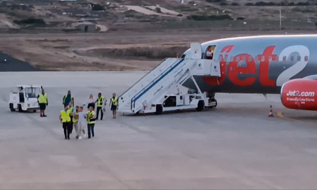 Unruly Jet2 passenger 'is tasered and dragged off flight'
