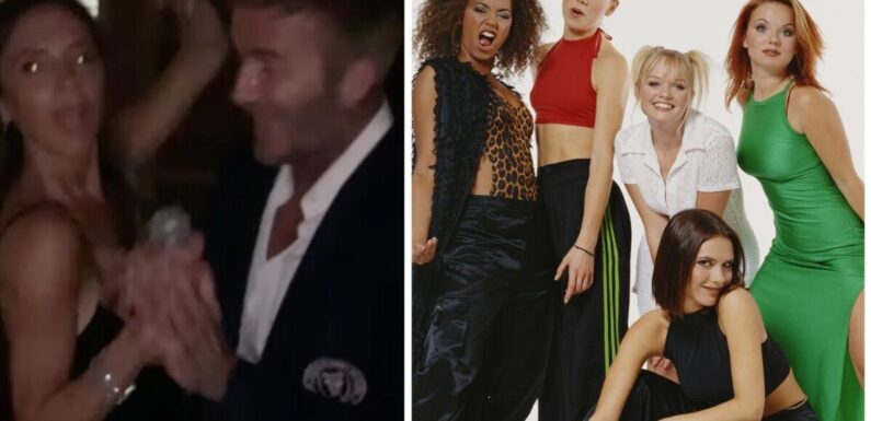 Victoria Beckham causes stir as she belts out Spice Girls hit