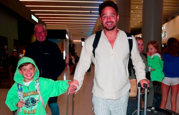 Adam Thomas can’t stop smiling with mini-me son following Strictly announcement