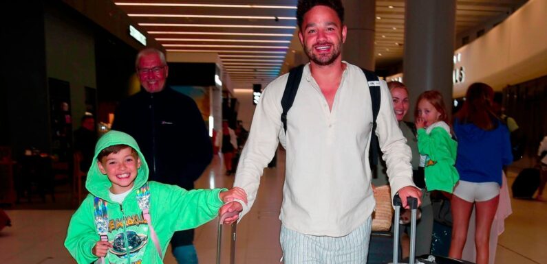 Adam Thomas can’t stop smiling with mini-me son following Strictly announcement