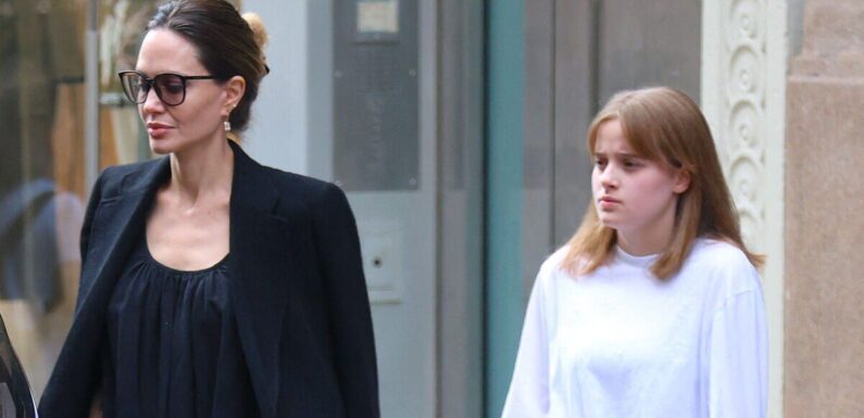 Angelina Jolie steps out with new assistant and youngest daughter Vivienne, 15