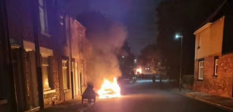 ‘Arsonist trawled streets and ignited 8 cars’ in night of ‘absolute chaos’