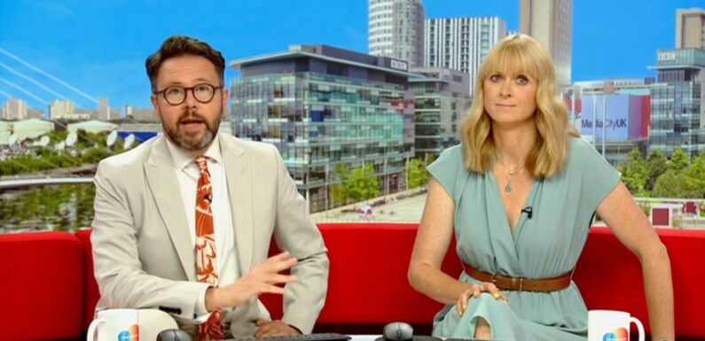 BBC Breakfast Jon red-faced as Rachel says shed love him to strip off for her
