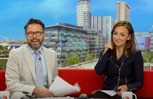 BBC Breakfast's Jon Kay shames 'late' show worker for sprinting across screens in chaotic intro | The Sun