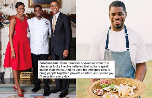 Barack and Michelle Obama pay tribute to personal chef Tafari Campbell