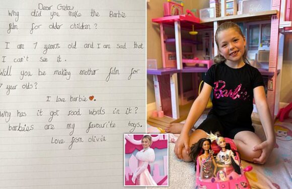Barbie fan,7, writes letter to director Greta Gerwig demanding PG film