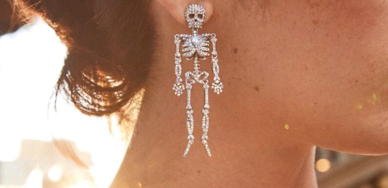 BaubleBar’s Super Spooky Skeleton Earrings That So Many Celebs Wore Last Year Are Back & Chicer Than Ever