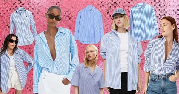 Blue and white striped shirts are the answer to our summer washout
