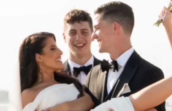 Bride goes viral after mocking HILARIOUS gaffe in her wedding photos