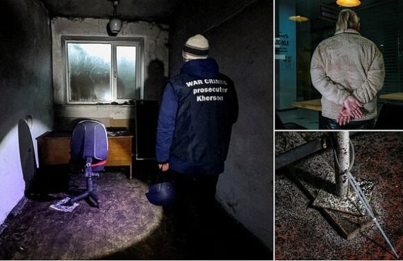 Chilling photos show torture chambers occupied by Russian troops