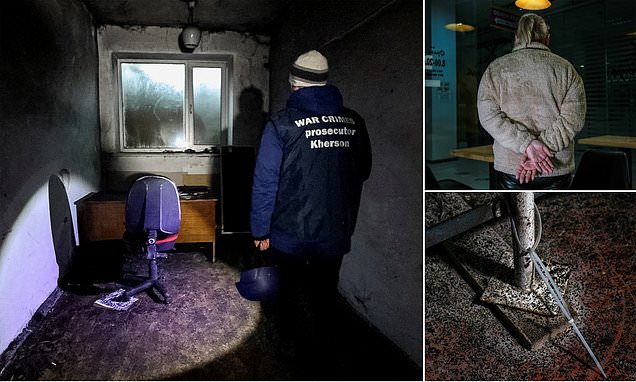 Chilling photos show torture chambers occupied by Russian troops