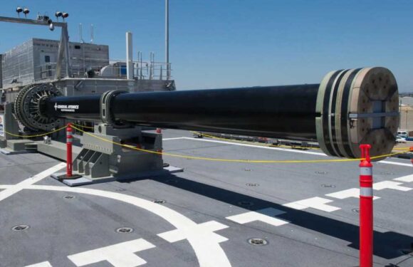 China’s military unveils first test of ‘world’s most powerful gun’ with Sci-fi weapon that can launch shells at 2,200mph | The Sun