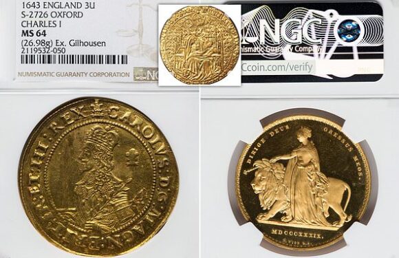 Coins showing Henry VII, Victoria and Charles I 'to sell for £1m'