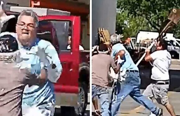 Crazy Paint Fight at Florida Home Depot Caught on Video