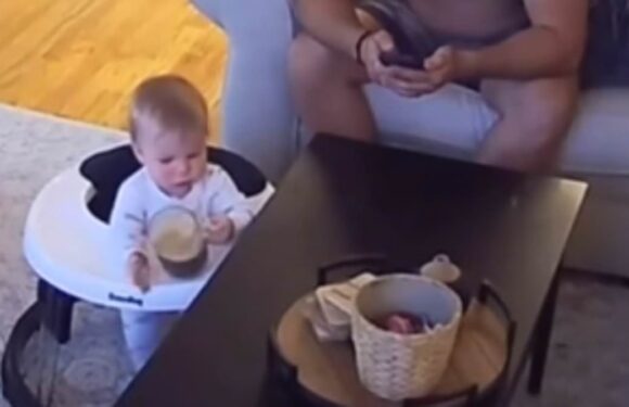 Dad shamed after daughter grabbed his coffee while he was on his phone