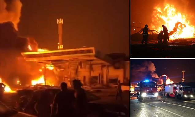 Dozens killed in Russian petrol station inferno