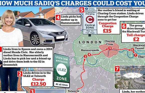 Driving from one end of London to the other 'could cost £32.50'