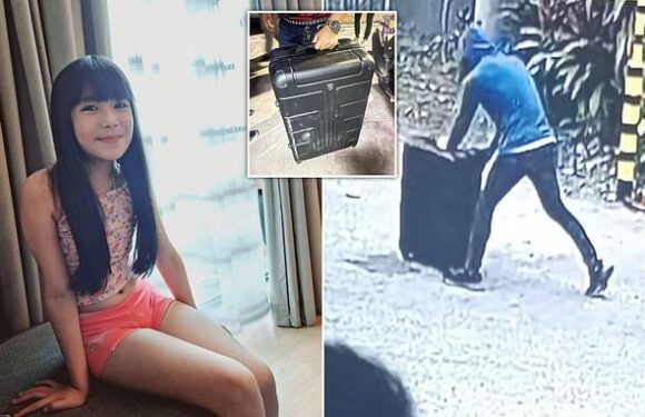 Eight-year-old abducted girl wheeled through street in suitcase