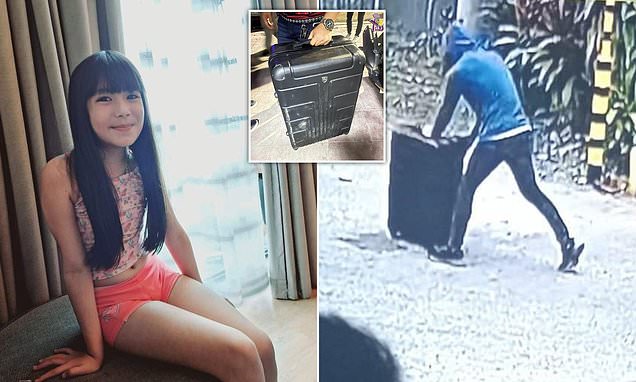 Eight-year-old abducted girl wheeled through street in suitcase