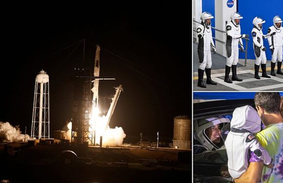 Elon Musk SpaceX rocket launches off to International Space Station