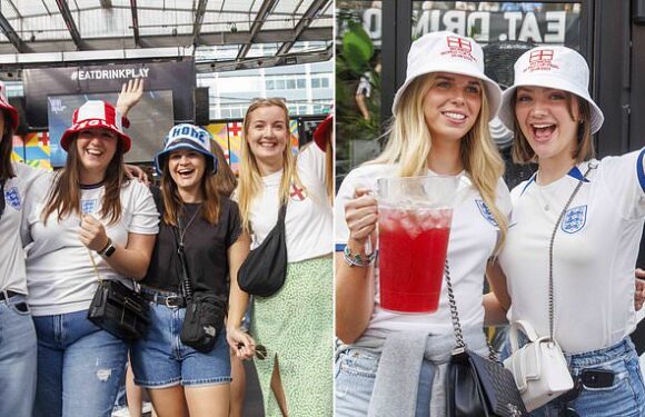 England fans watching the World Cup final will enjoy 25C highs today