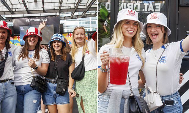 England fans watching the World Cup final will enjoy 25C highs today