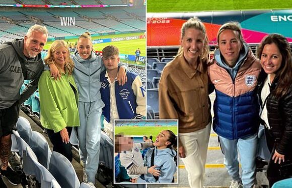 England stars share heartwarming photos with their families