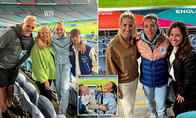 England stars share heartwarming photos with their families