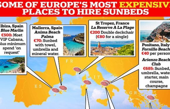 Europe's most expensive sun loungers