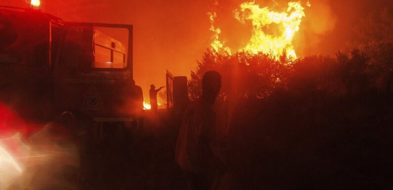 Evacuations in Greece as second wave of wildfires claims a second life