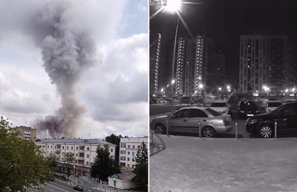 Explosion tears through Russian plant after drones downed near Moscow