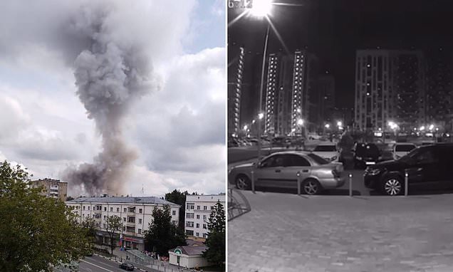 Explosion tears through Russian plant after drones downed near Moscow