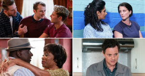 Four big EastEnders stars return amid a brutal act of violence