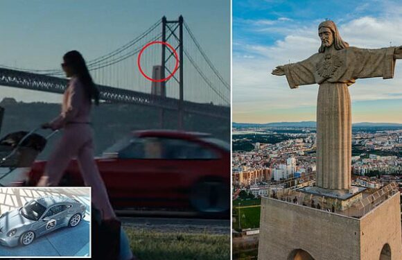 Fury as Porsche 'airbrushes out' statue of Jesus in 911 promo advert