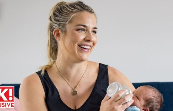 Gemma Atkinson admits we couldnt decide on a name as she introduces baby Thiago