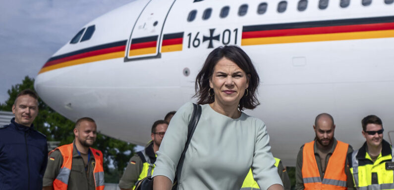 German foreign minister’s ageing plane halted by fault in UAE en route to Australia