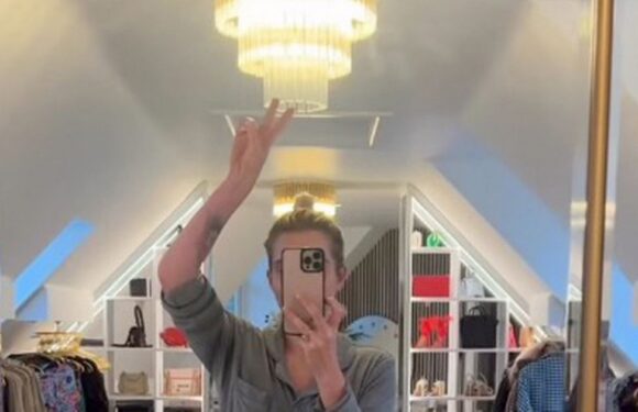 Helen Flanagan reveals huge dressing room transformation after shocking with clutter