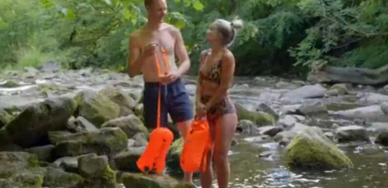 Helen Skelton strips down to tiny bikini for plunge in freezing river with Dan Walker on Pennine Adventure | The Sun