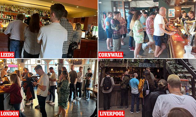 Hilarious social media trend slams punters lining up for pints