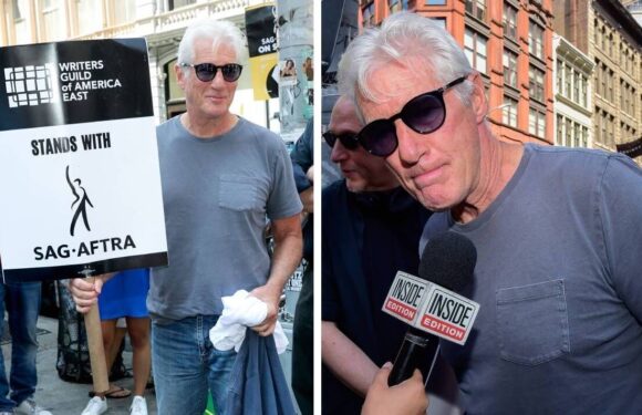Hollywood legend Richard Gere joins SAG-AFTRA’s strike in New York