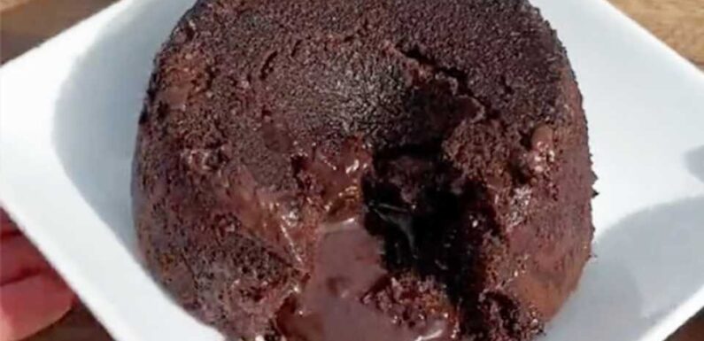 I lost 77 lbs and still eat dessert – my microwave chocolate lava cake recipe is only 166 calories for the whole thing | The Sun