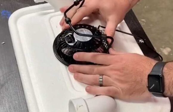 I made a DIY airconditioning unit for under $10 – bottles of water are the key | The Sun