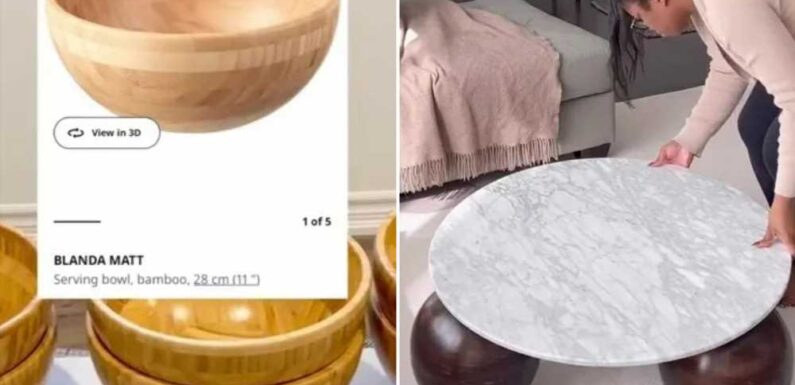 I made the chicest coffee table using cheap salad bowls – people are always stunned when I tell them it’s not designer | The Sun