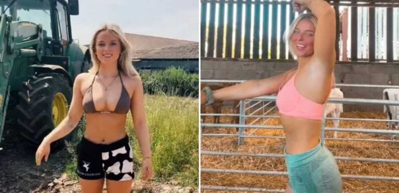I’m a dairy farmer and drive my tractor in a bikini and wellies – but it’s not my look that gets everyone talking | The Sun