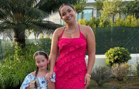 Inside Jacqueline Jossa's stunning family holiday as she wows in glam pink dress with thigh split | The Sun