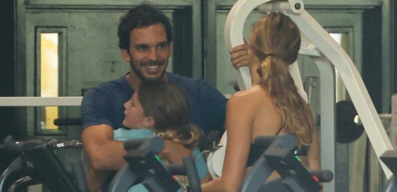 Joaquim Valente Embraces Tom Brady And Gisele's Daughter At Workout