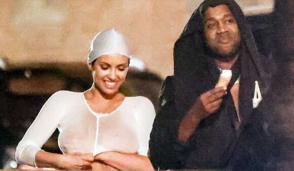 Kanye West and 'wife' Bianca have gelato on barefooted stroll in Italy