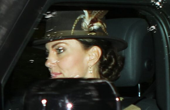 Kate Middleton is elegant in £99 Hicks & Brown fedora and tartan coat